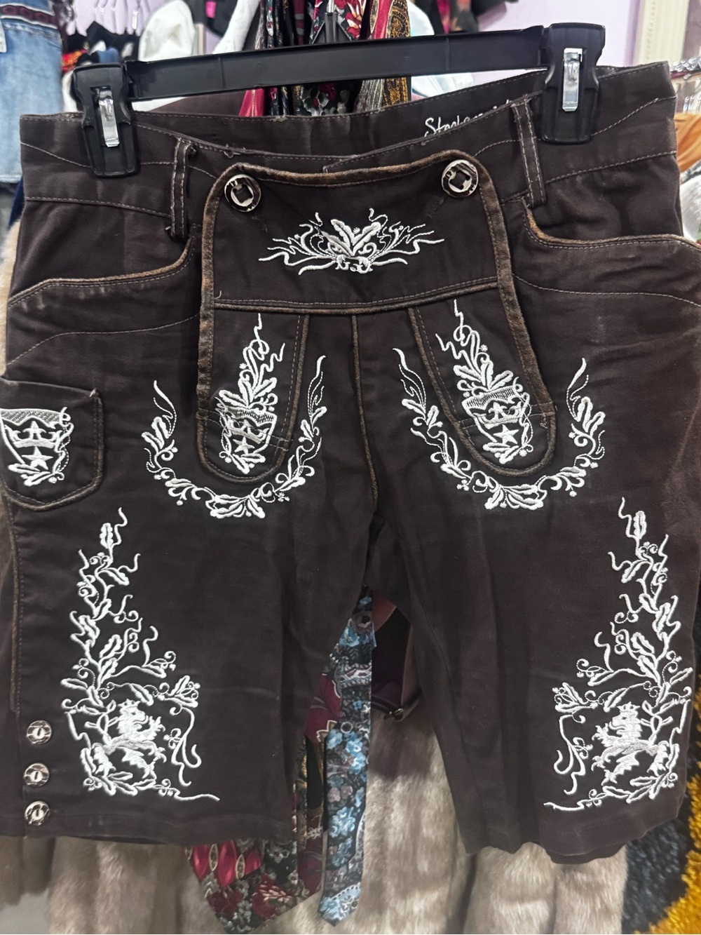 Stockerpoint Embroidered October fest Oktober fest Shorts Sm to Med